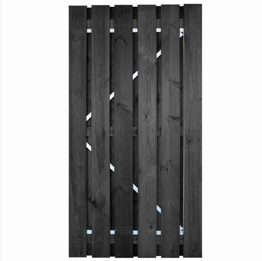 Gardenlux grenen deur Zwart verstelbaar stalen frame 195x100cm Arizona